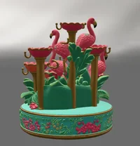 Flamingo Jewelry Organizer STL File for 3D Print - Preview image 6