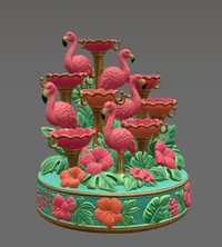 Flamingo Jewelry Organizer STL File for 3D Print - Preview image 7