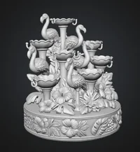 Flamingo Jewelry Organizer STL File for 3D Print - Preview image 8