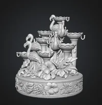 Flamingo Jewelry Organizer STL File for 3D Print - Preview image 9