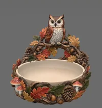 Autumn Owl Bowl Organizer STL File for 3D Print - Preview image 4