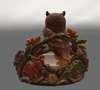 Autumn Owl Bowl Organizer STL File for 3D Print - Preview image 6