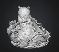 Autumn Owl Bowl Organizer STL File for 3D Print - Preview image 11