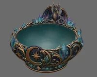 Celestial Crystal Dragon Bowl STL File for 3D Print - Preview image 4