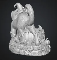 Halloween Witch Cat Pumpkin Bowl STL File for 3D Print - Preview image 11