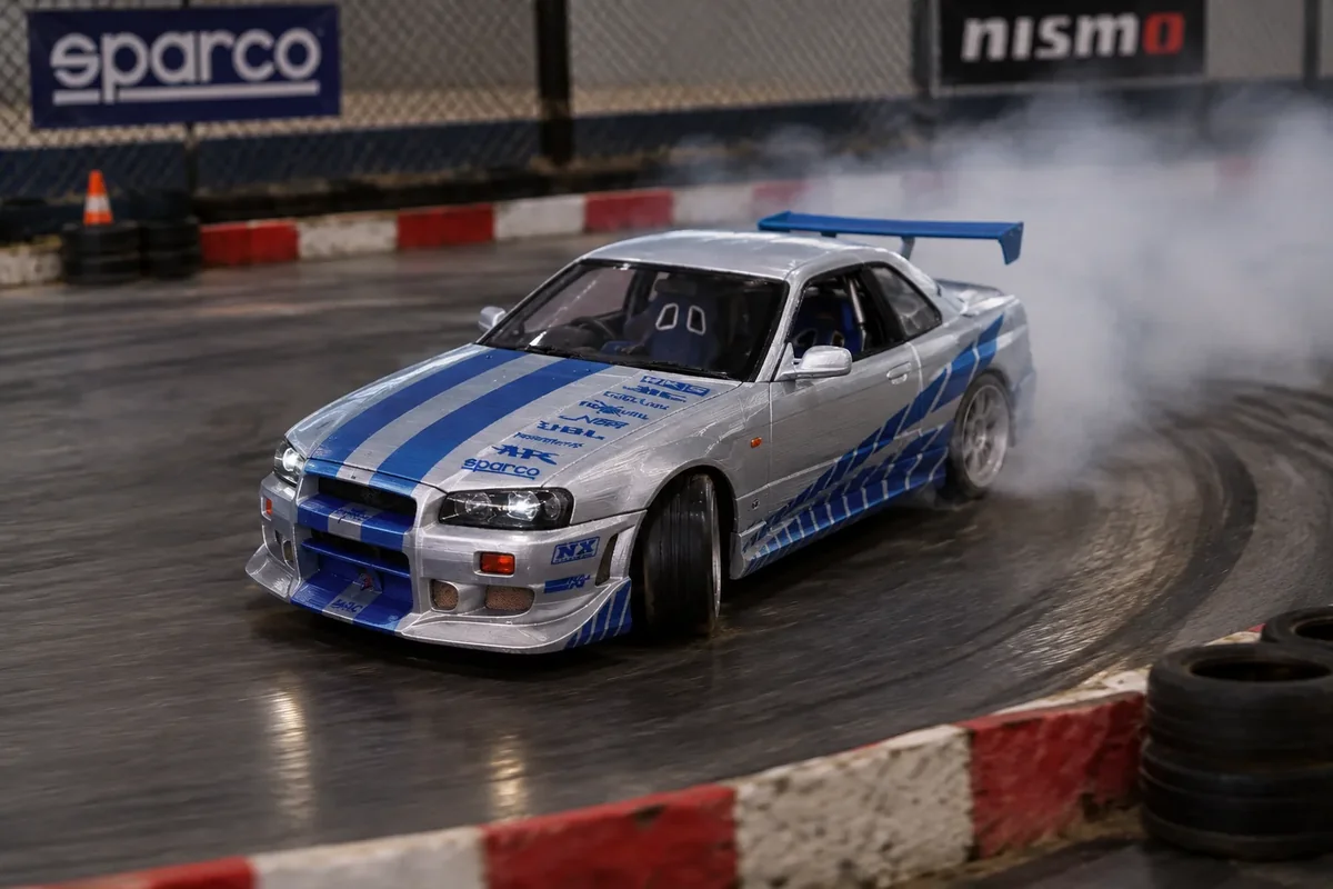 Nissan GTr Skyline r34 no colors - 3D model