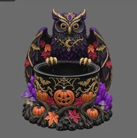 Mystic Halloween Owl Bowl STL File for 3D Print - Preview image 2