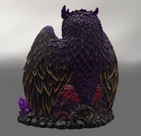 Mystic Halloween Owl Bowl STL File for 3D Print - Preview image 6