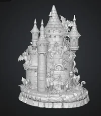 Haunted Halloween Castle LED Candle Holder STL File for 3D Print - Preview image 9