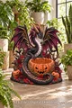 Gothic Halloween Dragon Pumpkin Bowl STL File for 3D Print
