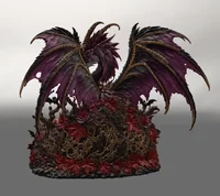 Gothic Halloween Dragon Pumpkin Bowl STL File for 3D Print - Preview image 6