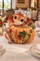 Autumn Baby Dragon Pumpkin Bowl STL File for 3D Print