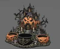 Haunted Pumpkin House Organizer STL File for 3D Print - Preview image 4