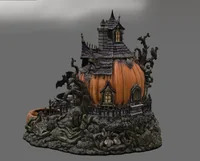 Haunted Pumpkin House Organizer STL File for 3D Print - Preview image 6
