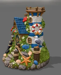 Coastal Lighthouse LED Light Holder STL File - Preview image 5