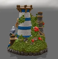 Coastal Lighthouse LED Light Holder STL File - Preview image 6