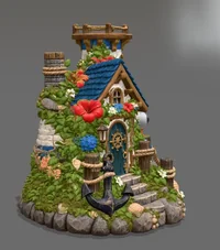 Coastal Lighthouse LED Light Holder STL File - Preview image 7
