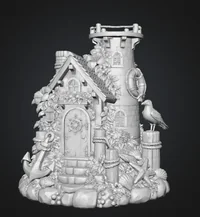 Coastal Lighthouse LED Light Holder STL File - Preview image 8