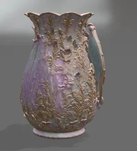 Orchid Dragon Fantasy Vase STL File for 3D Print - Preview image 8