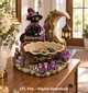 Witch Cat Crystal Bowl Organizer STL File for 3D Print