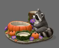 Autumn Raccoon Organizer STL File for 3D Print - Preview image 5