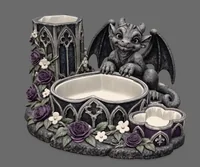 Gothic Dragon Organizer STL File for 3D Print - Preview image 2