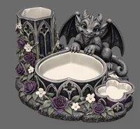 Gothic Dragon Organizer STL File for 3D Print - Preview image 3