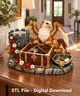 Griffin Treasure Chest Key Organizer STL File for 3D Print