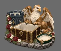 Griffin Treasure Chest Key Organizer STL File for 3D Print - Preview image 2