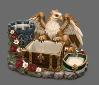 Griffin Treasure Chest Key Organizer STL File for 3D Print - Preview image 3