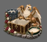 Griffin Treasure Chest Key Organizer STL File for 3D Print - Preview image 4