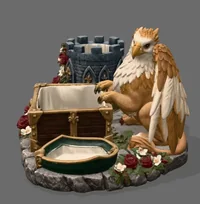 Griffin Treasure Chest Key Organizer STL File for 3D Print - Preview image 5