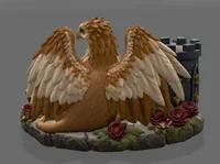 Griffin Treasure Chest Key Organizer STL File for 3D Print - Preview image 6