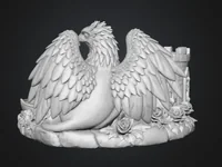 Griffin Treasure Chest Key Organizer STL File for 3D Print - Preview image 10
