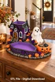 Halloween Haunted House Organizer STL File for 3D Print