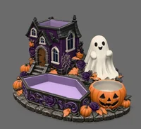 Halloween Haunted House Organizer STL File for 3D Print - Preview image 2