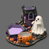 Halloween Haunted House Organizer STL File for 3D Print - Preview image 5