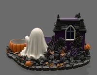 Halloween Haunted House Organizer STL File for 3D Print - Preview image 6