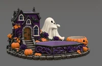 Halloween Haunted House Organizer STL File for 3D Print - Preview image 7