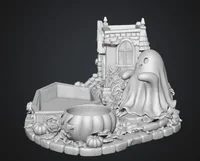 Halloween Haunted House Organizer STL File for 3D Print - Preview image 9