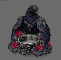 Gothic Raven Candle Holder STL File for 3D Print - Preview image 2