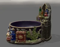 Violet Witch Cauldron Organizer with Potion Bottles STL File for 3D Print - Preview image 6