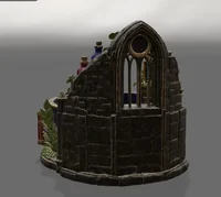 Violet Witch Cauldron Organizer with Potion Bottles STL File for 3D Print - Preview image 7