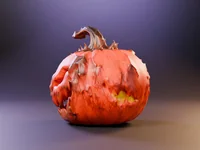Evil Jack-o'-Lantern Pumpkin – Halloween 3D Model | Print STL/3MF + Game GLB/FBX LODs - Preview image 3
