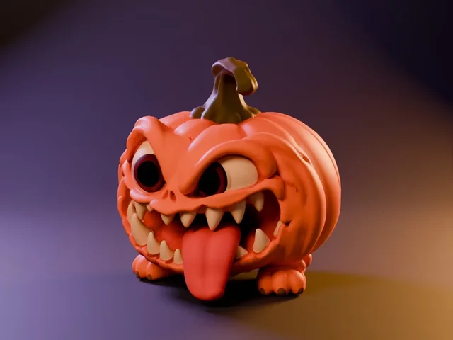Pumpkin Mimic Maniac – Maniac Halloween Pumpkin Monster | STL 3MF OBJ FBX 3D model by Pumpkin Mimics