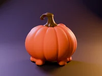 Pumpkin Mimic Maniac – Maniac Halloween Pumpkin Monster | STL 3MF OBJ FBX - Preview image 5