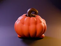 Pumpkin Mimic Smug Grin – Grinning Halloween Pumpkin Monster | STL 3MF OBJ FBX - Preview image 5