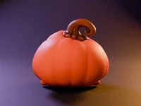 Pumpkin Mimic Crying – Crying Halloween Pumpkin Monster | STL 3MF OBJ FBX - Preview image 5