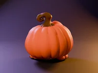 Pumpkin Mimic Dead Inside – Tired Halloween Pumpkin Monster | STL 3MF OBJ FBX - Preview image 5