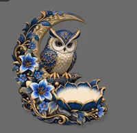 Garden Owl Sculpture STL File for 3D Print - Preview image 4